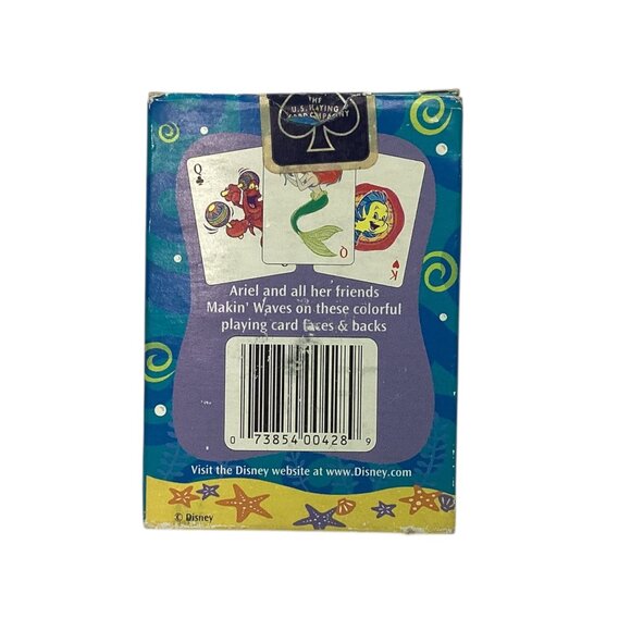 Disneys The Little Mermaid Ariel Playing Cards By U.S. Playing Card Co. NOB - Picture 2 of 6